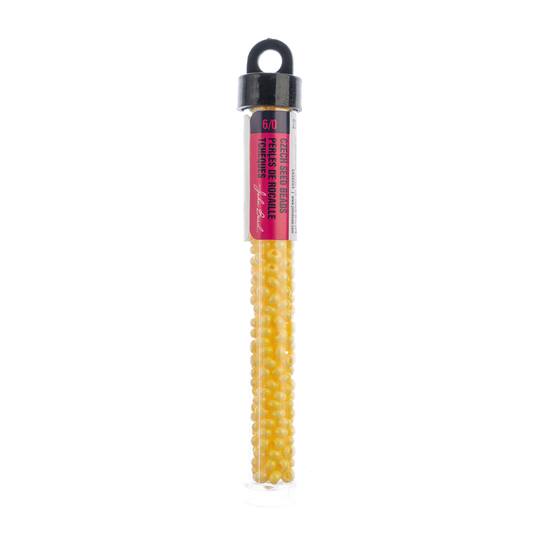 12 Pack: John Bead Lemon Drop Opaque Czech Glass Seed Beads, 6/0